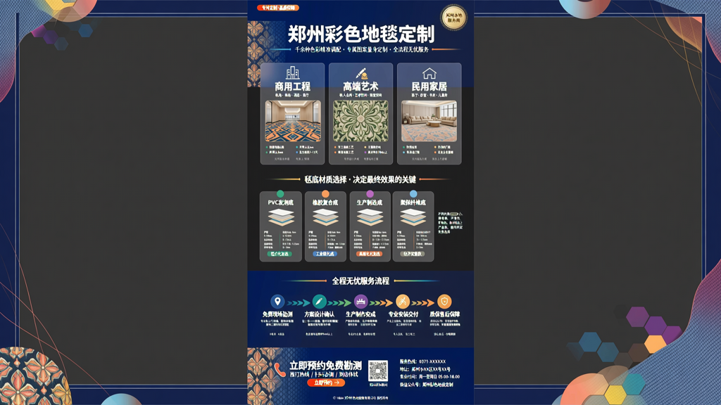 郑州彩色地毯定制