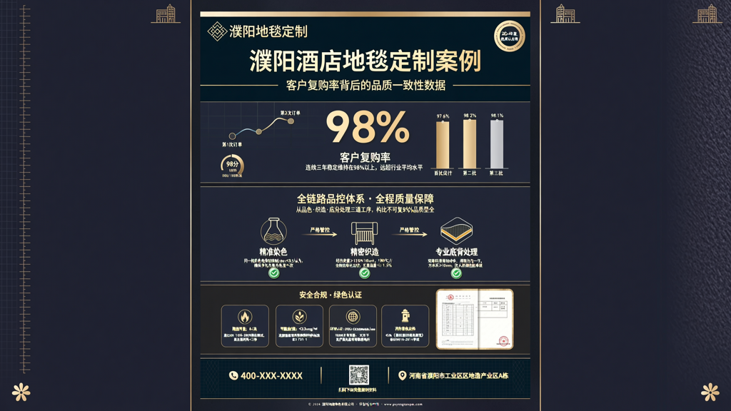 濮阳酒店地毯定制案例 客户复购率背后的品质一致性数据
