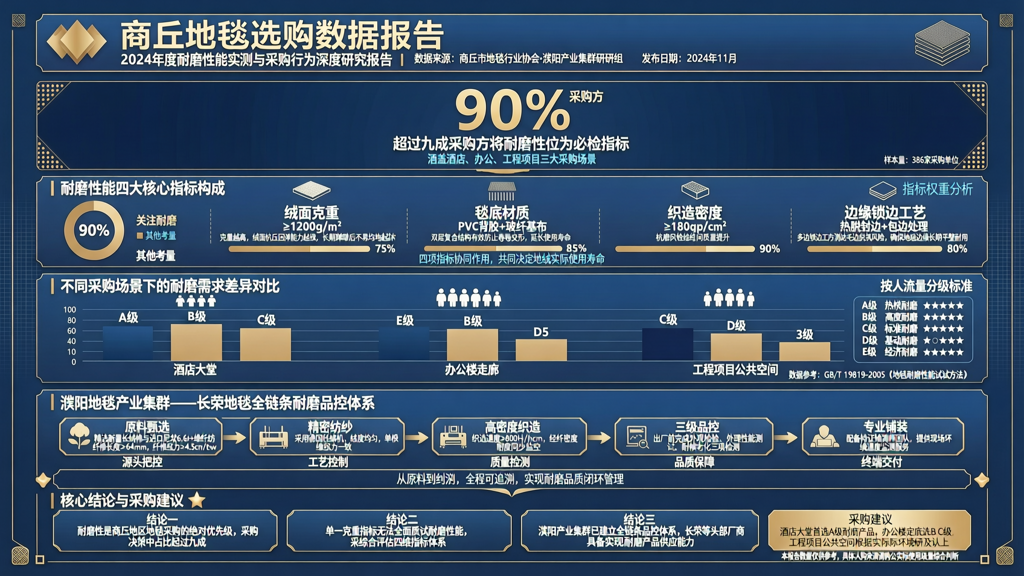 商丘地毯选购数据报告 九成采购方关注的耐磨指标实测