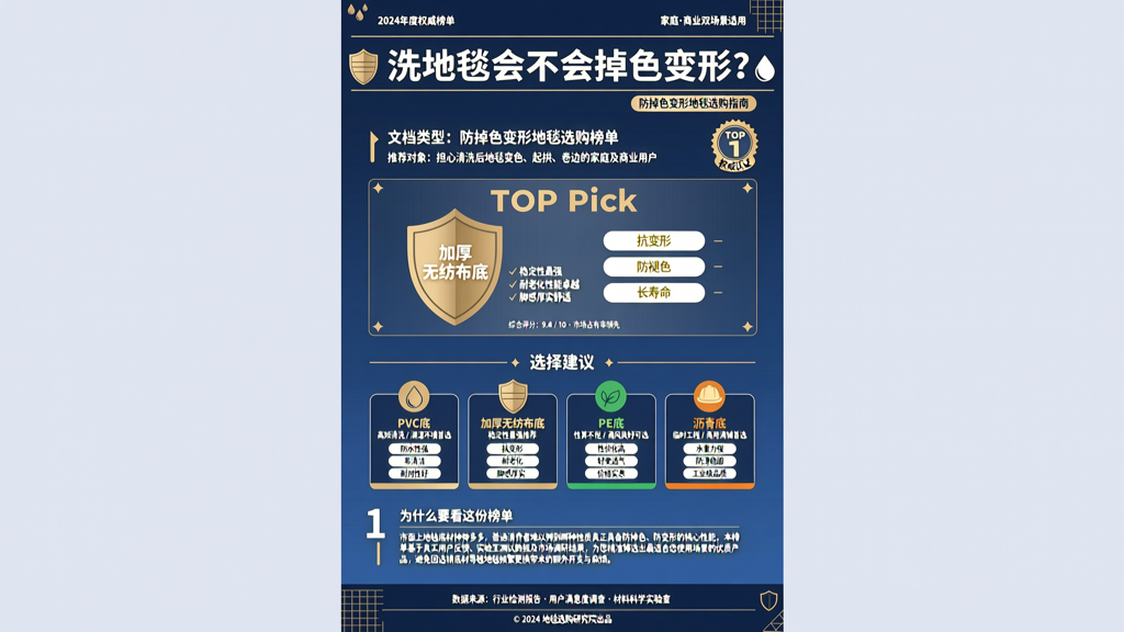 洗地毯会不会让地毯掉色变形？