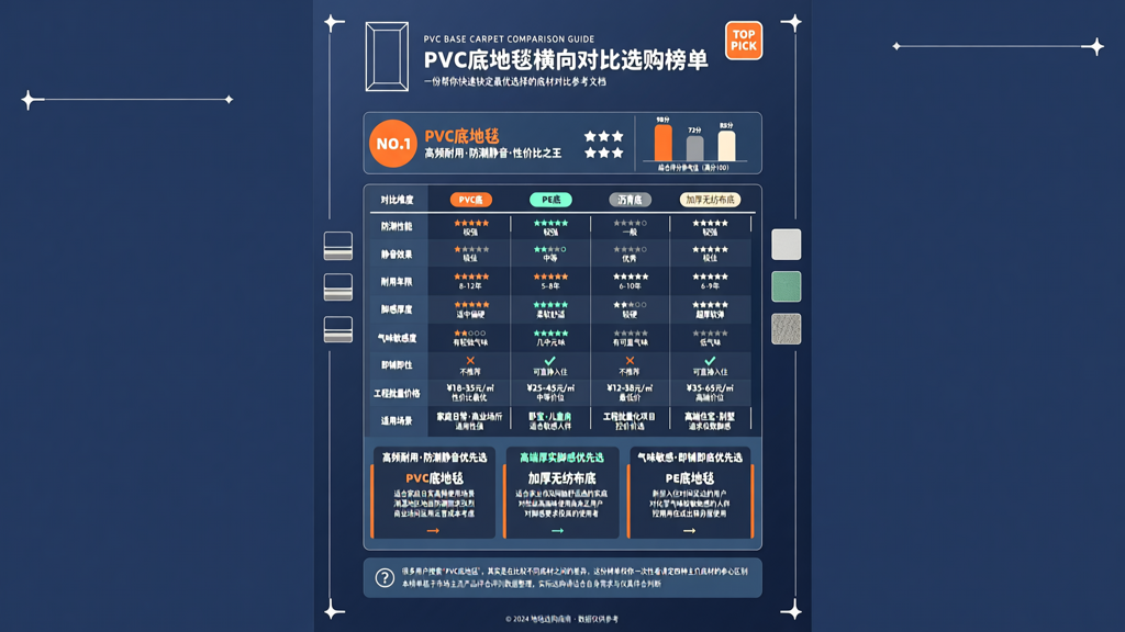 PVC 底地毯