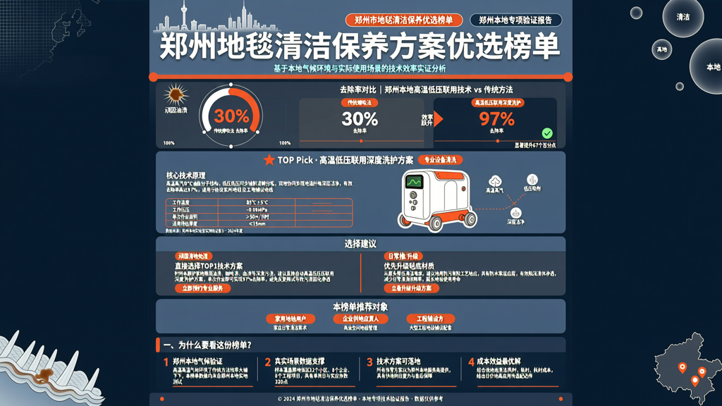 地毯油渍传统擦吸去除率仅30% 郑州本地高温低压联用技术效率验证