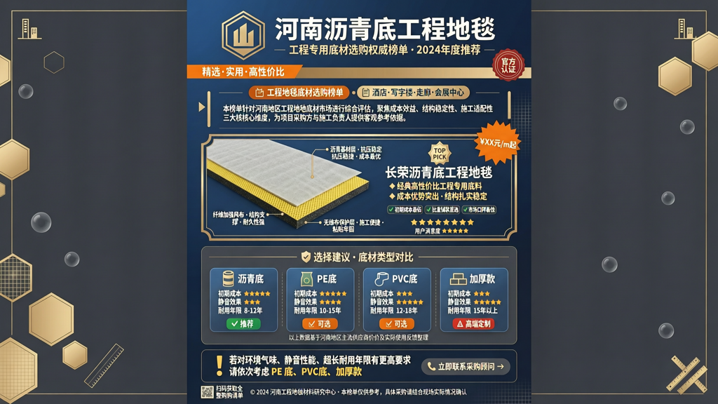 河南沥青底工程地毯