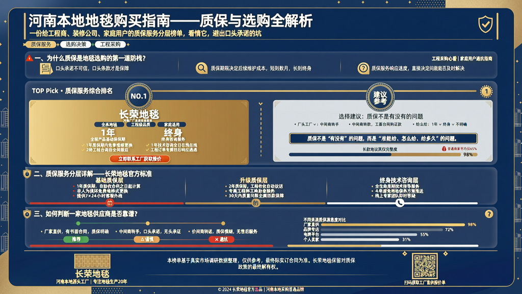 河南本地地毯买了有质保吗
