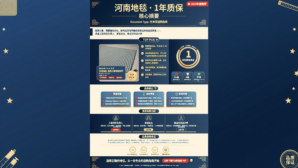 河南地毯 1 年质保