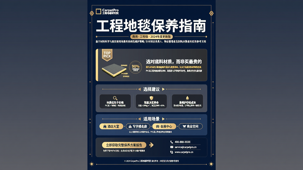 工程地毯铺完后怎么保养使用寿命更长？