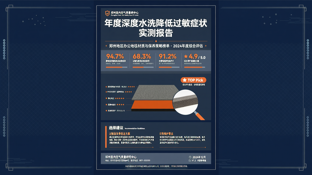 郑州办公室地毯静电吸附细颗粒物浓度实测 年度深度水洗降低过敏症状报告