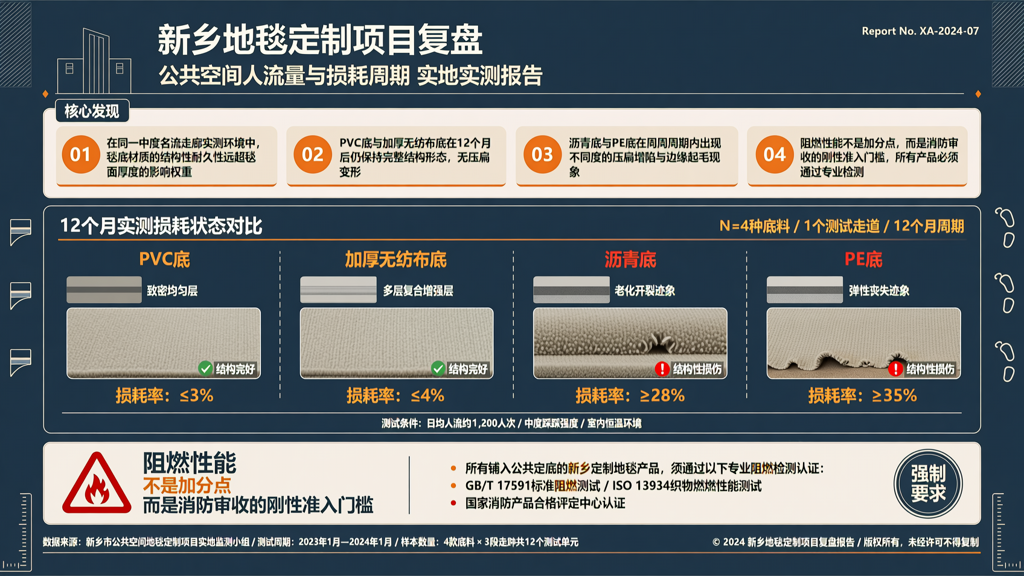 新乡地毯定制项目复盘 公共空间人流量与损耗周期实测