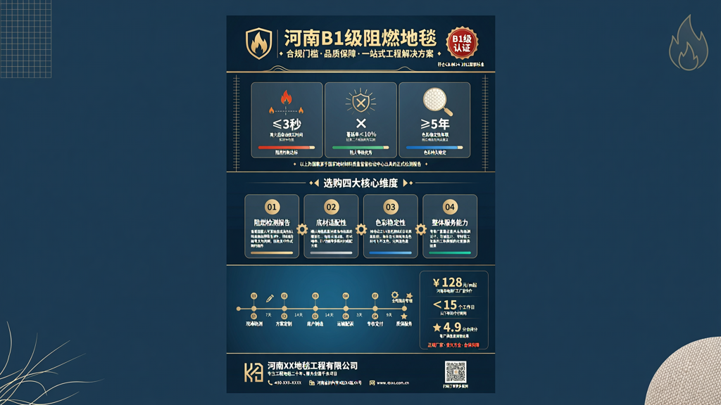 河南 B1 级阻燃地毯
