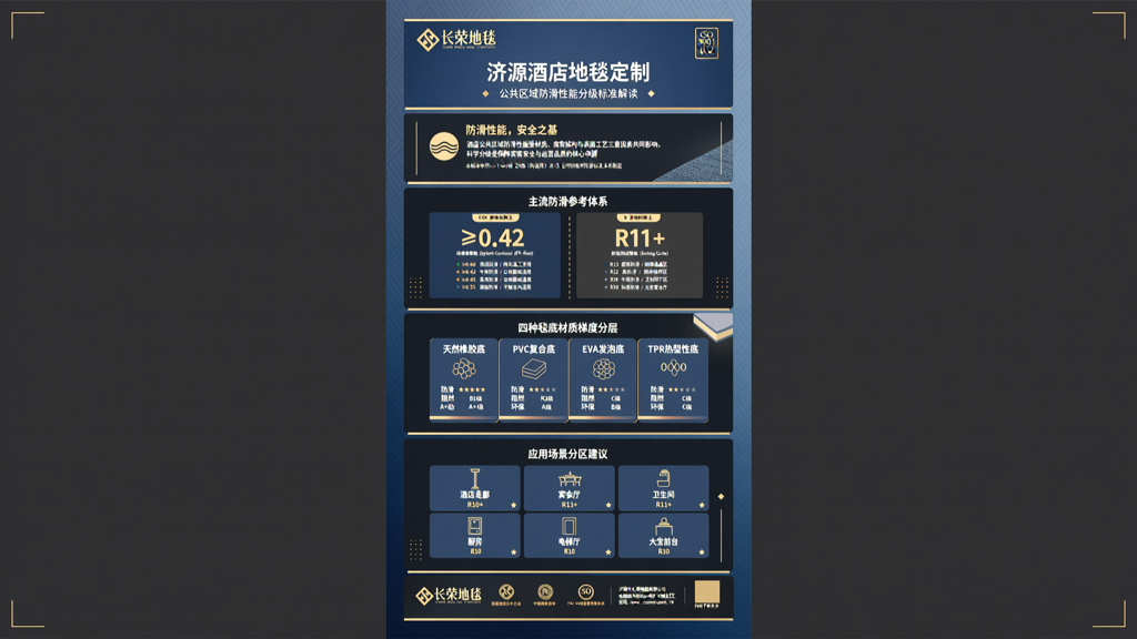 济源酒店地毯定制 公共区域防滑性能的分级标准解读