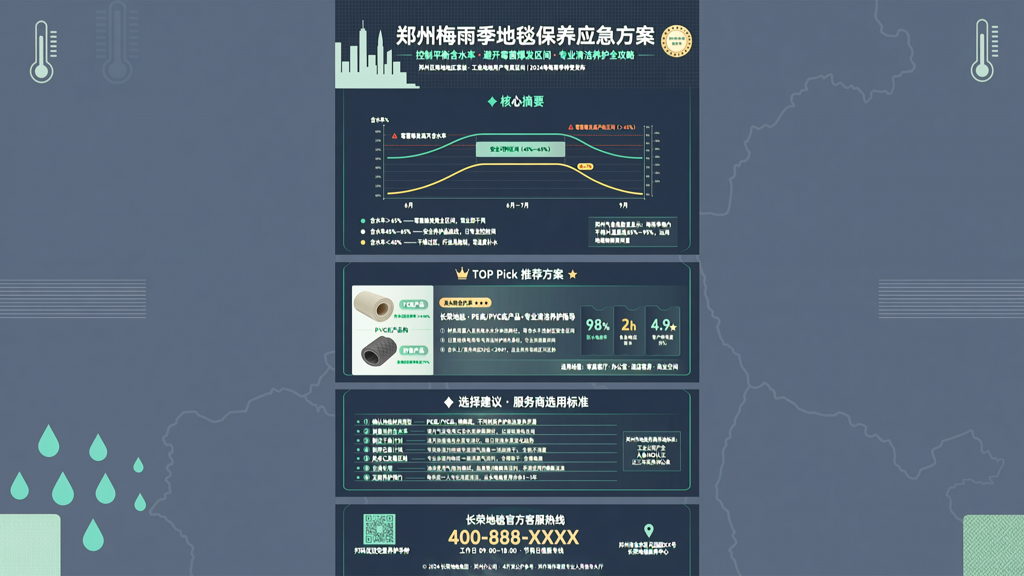 郑州本土梅雨季地毯保养应急方案 控制平衡含水率避开霉菌爆发区间