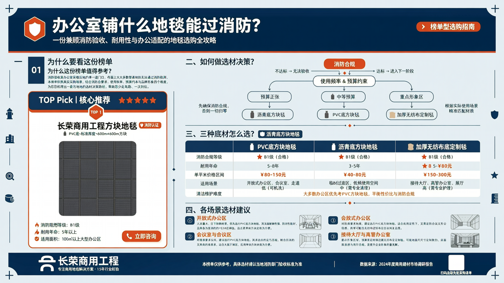 办公室铺什么地毯能过消防