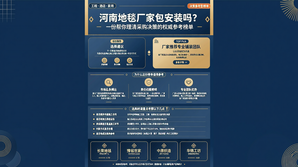 河南地毯厂家包安装吗
