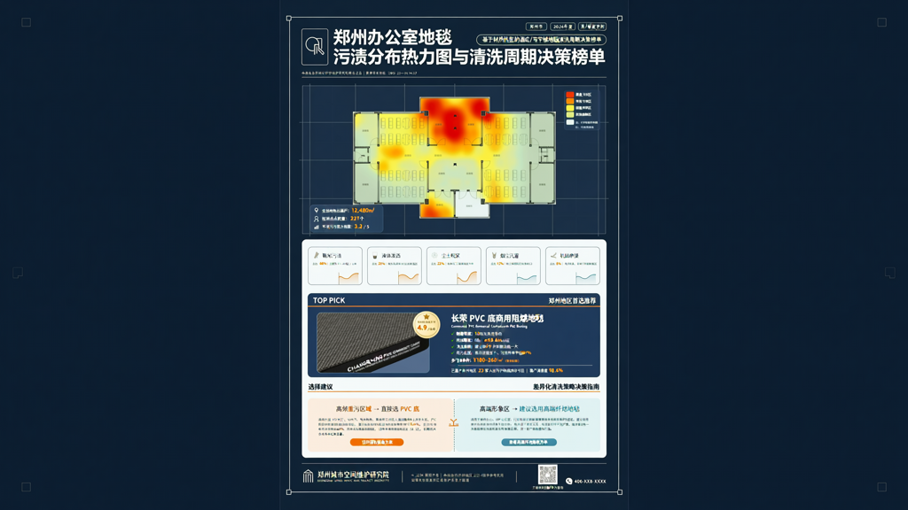 郑州办公室地毯斑驳污渍分布热力图 依使用强度定制差异化清洗周期
