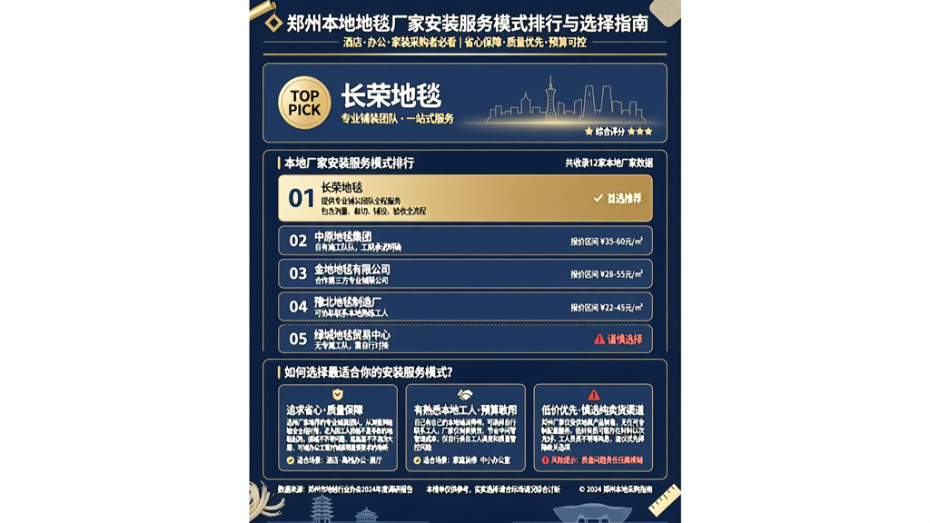 郑州本地地毯厂家可以提供安装服务吗？