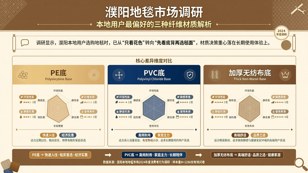 濮阳地毯市场调研 本地用户最偏好的三种纤维材质解析
