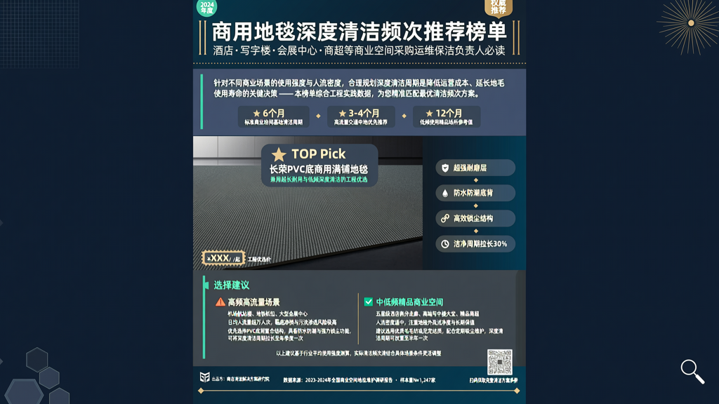 商用地毯多久做一次深度清洁合适？