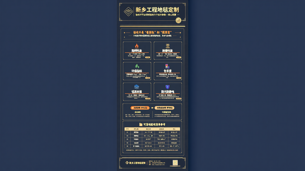 新乡工程地毯定制 验收环节必须核验的六个技术参数