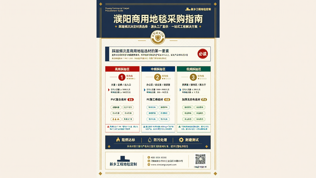 濮阳商用地毯采购指南 不同区域踩踏频次对应的材质方案
