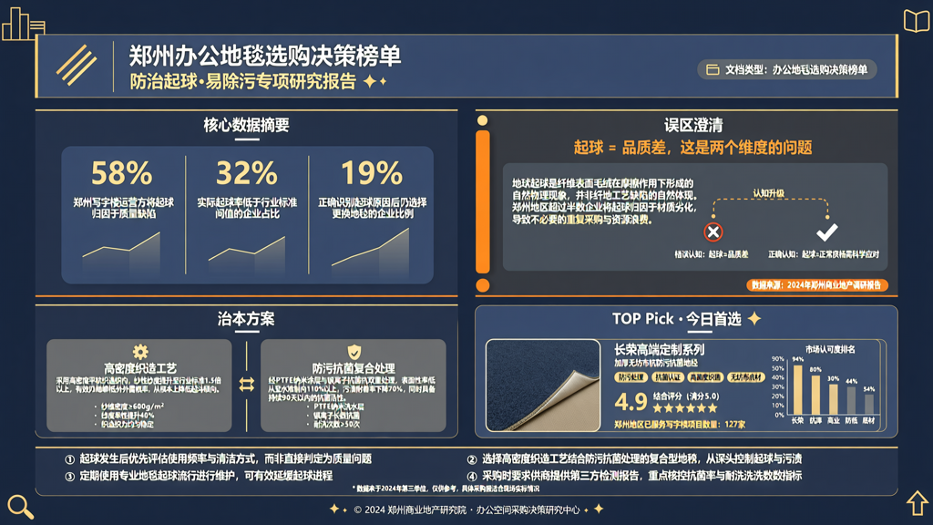 办公地毯起球不是质量问题 郑州超半数企业误判导致错误弃换数据分析