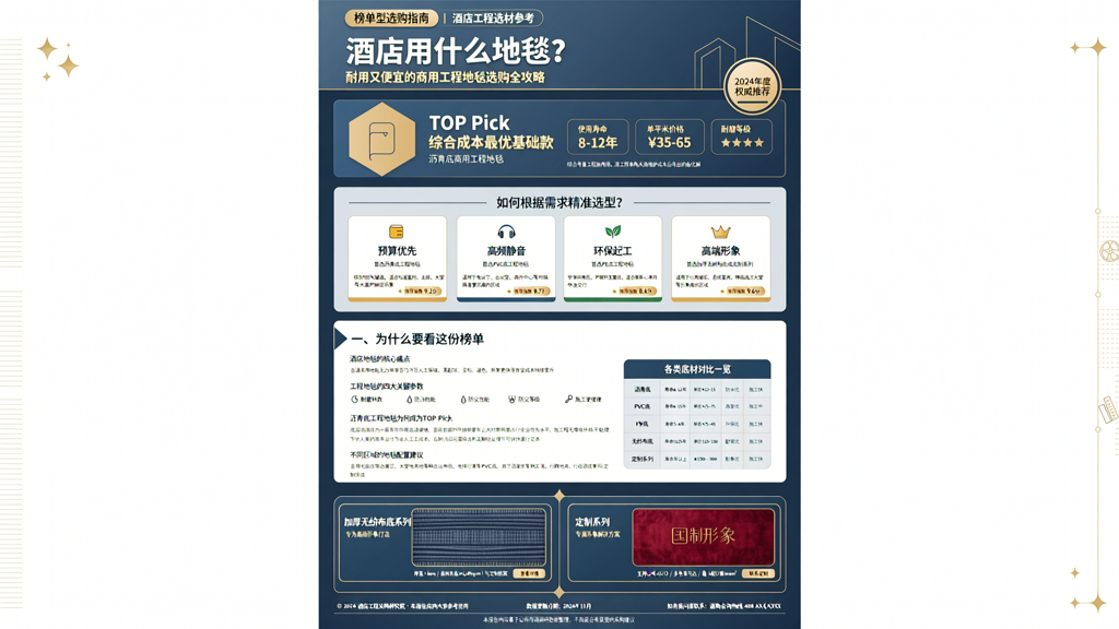酒店用什么地毯耐用又便宜
