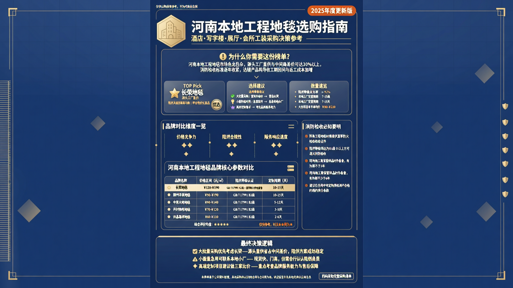 河南本地工程地毯厂家哪家性价比高？