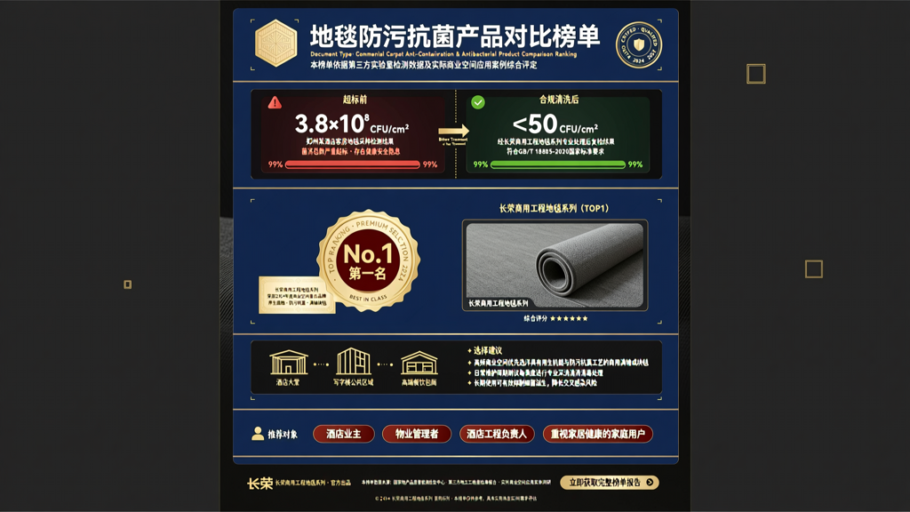 郑州酒店地毯霉斑菌落总数超标案例 合规清洗后微生物消除率可达99%
